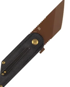 T2045A2 - Kansept Knives Dash 154CM Black Micarta