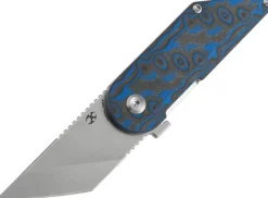 T2045A3 - Kansept Knives Dash 154CM Blue camo Micarta