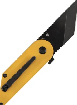 T2045A4 - Kansept Knives Dash 154CM Yellow G10