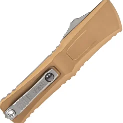 1142-10TA - Microtech Combat Troodon Gen 3 D/E Tan