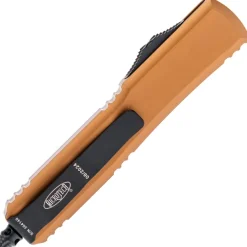 122-3TA - Microtech D/E Tan Tactical Full Serrated