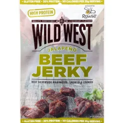 TEBJJALAPENO60 - WILD WEST BEEF JERKY JALAPENO 60g