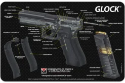 TEK17GLOCKCA - TAPIS DE DEMONTAGE POUR PISTOLET GLOCK 17 - VUE 3D - 27,9X43CM
