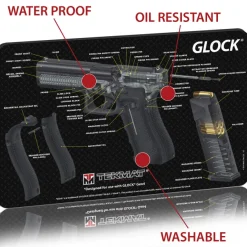 TEK17GLOCKCA - TAPIS DE DEMONTAGE POUR PISTOLET GLOCK 17 - VUE 3D - 27,9X43CM
