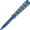 TH.10967A COUTEAU PAPILLON THIRD INOX BLEU