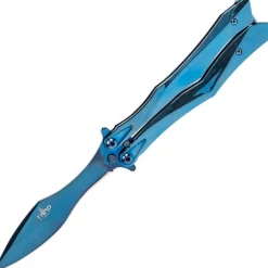 TH.K2818A COUTEAU PAPILLON THIRD INOX BLEU