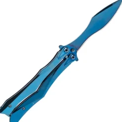 TH.K2818A COUTEAU PAPILLON THIRD INOX BLEU