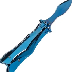 TH.K2818A COUTEAU PAPILLON THIRD INOX BLEU