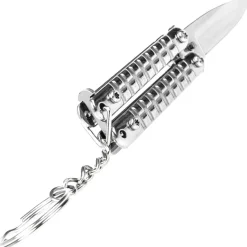 TH-K0102B - Third Couteau papillon porte-clés Silver