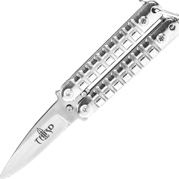 TH-K0102B - Third Couteau papillon porte-clés Silver