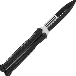 TH.K2448 COUTEAU PAPILLON THIRD ALU NOIR INOX NOIR