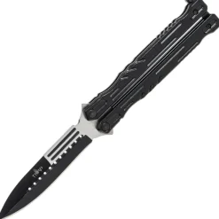 TH.K2448 COUTEAU PAPILLON THIRD ALU NOIR INOX NOIR