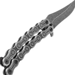 TH.K2819 COUTEAU PAPILLON THIRD CHAINE INOX STONEWASHED