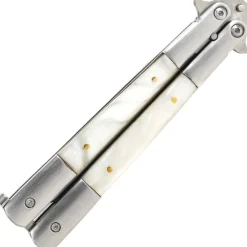 TH.K2097 COUTEAU PAPILLON THIRD INOX/F. NACRINE INOX MAT