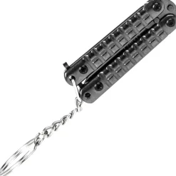 TH-K0102N - Third Couteau papillon porte-clés noir
