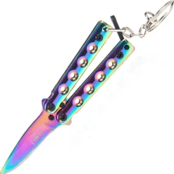 TH.K2824W - Third Mini couteau papillon porte clés