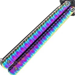 TH.16071N COUTEAU PAPILLON THIRD ARC-EN-CIEL INOX NOIR