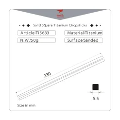 TI5633 - Keith Baguettes Titane