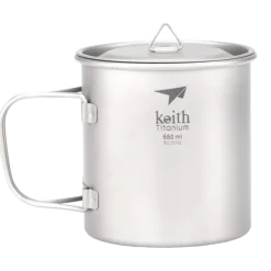 TI3206 - Keith Quart Titane avec Couvercle 550mL