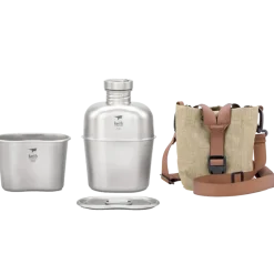 Ti3060 - KEITH TITANIUM Quart et Gourde Militaire Titane 1,1L