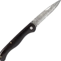 TK-N202E - Tramuntana Couteau pliant Ebène VG10 Damas