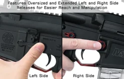 TLT-TKSMRR - UTG® AR15 Ambidextrous Extended Magazine Release Red