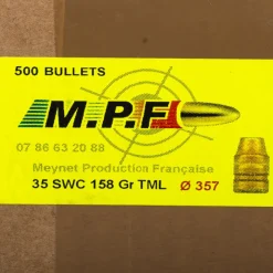 500TML38SW158GR7 M.P.F OGIVES TML38/357 SWC 158 GR 357"