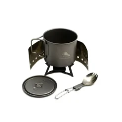 TOCS-01 - Toaks Kit complet popote pour combustible solide titane