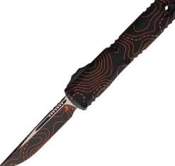 11214-1TPBKORCS - Microtech Ultratech Gen IV S/E Blakcj and orange camo Topo Handle