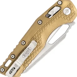 210T-10PMDE - Microtech MSI Ram Lok S/E PS Tr-Grip Stonewash Tan std