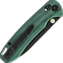 Trivisa Dragonfly-GM Crossbar Black 14C28N Green Micarta