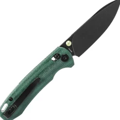 Trivisa Dragonfly-GM Crossbar Black 14C28N Green Micarta