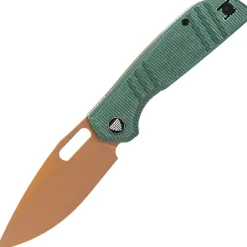 Trivisa Gecko-GM Rose Gold 14C28N Green Micarta