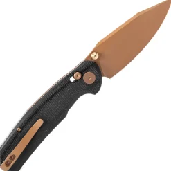 Trivisa Hornet-BM Crossbar Lock Micarta Rose Gold 14C28N