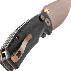 Trivisa Hornet-BM Crossbar Lock Micarta Rose Gold 14C28N