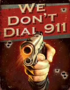 TSN1815 - Affiche Metallique Dont Call 911