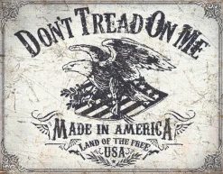 TSN2008 - Affiche Metallique Don't Tread On Me