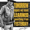 TSN2397 - Affiche Metallique John Wayne Tomorrow Sign