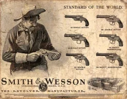 TSN1743 - Affiche Metallique Smith&Wesson