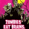 TSN1915 - Affiche Metallique Zombies eat brains
