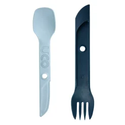 UCOSPORKSWITCH - UCO Set d'ustensiles SWITCH Gris Bleu