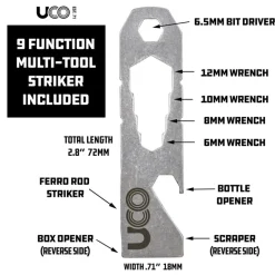 UCO00338 - UCO Firesteel allume feu noir Titan