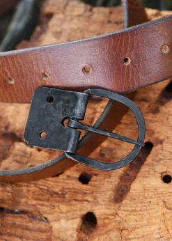 ULF-BK-10 - LARP ULFBERTH Boucle avec plaque de sangle, 38 mm, forgée main
