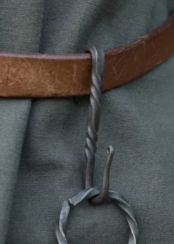 ULF-BK-52 - ULFBERTH LARP Crochet de ceinture en acier forgé à la main