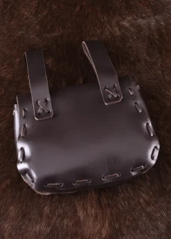 ULF-LP-11-B - LARP Sac de Ceinture en Cuir Brun