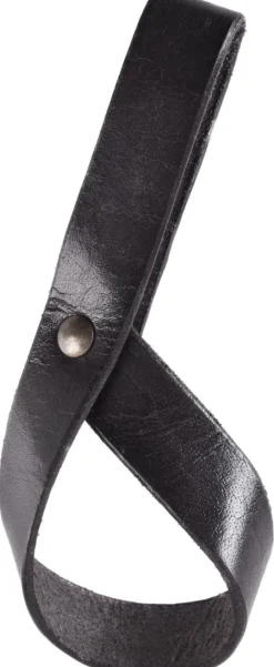 ULF-LP-31 - LARP Porte-Corne à Boire Simple Cuir Noir