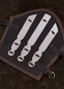 ULF-LP-19 - LARP 1 ULFBERTH Brassard en Acier et Cuir 1 pièce