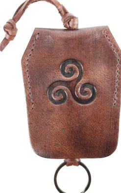 ULF-LP-50 - LARP ULFBERTH Porte-clés Triskele Cuir