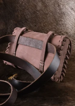 ULF-LP-15 - LARP ULFBERTH Sac en cuir avec deux boucles