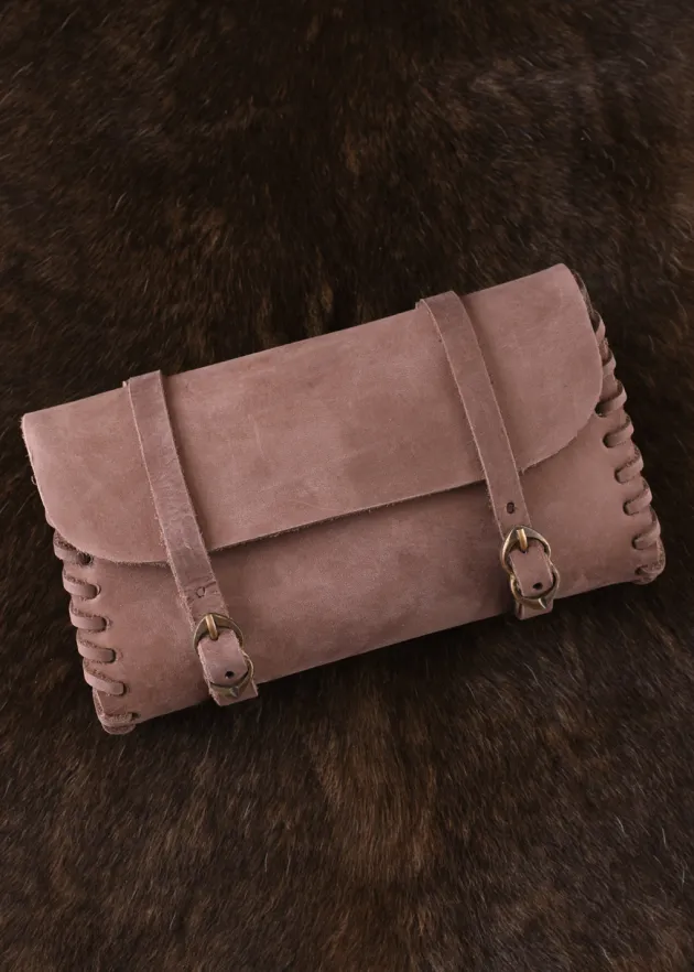 ULF-LP-15 - LARP ULFBERTH Sac en cuir avec deux boucles